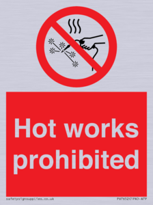 PV7652: Hot works prohibited