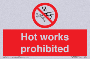 PV7652: Hot works prohibited