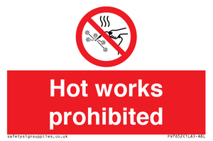 PV7652: Hot works prohibited