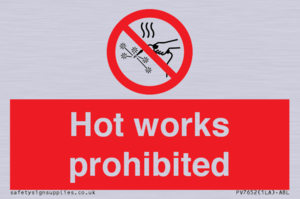 PV7652: Hot works prohibited