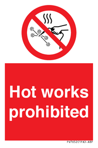 PV7652: Hot works prohibited