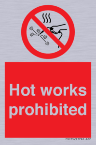 PV7652: Hot works prohibited
