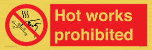 PV7652: Hot works prohibited