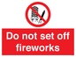 PV7653: Do not set off fireworks
