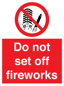 PV7653: Do not set off fireworks