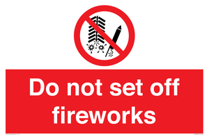 PV7653: Do not set off fireworks