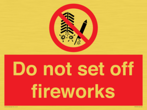 PV7653: Do not set off fireworks