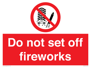 PV7653: Do not set off fireworks