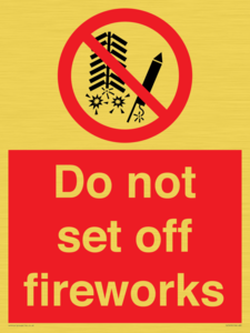 PV7653: Do not set off fireworks