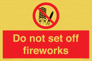 PV7653: Do not set off fireworks