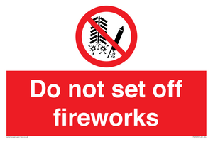PV7653: Do not set off fireworks