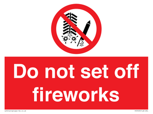 PV7653: Do not set off fireworks