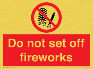 PV7653: Do not set off fireworks