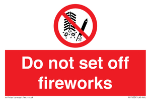PV7653: Do not set off fireworks