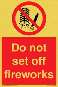 PV7653: Do not set off fireworks