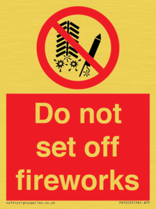 PV7653: Do not set off fireworks