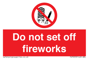 PV7653: Do not set off fireworks