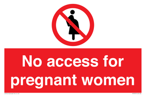 PV7655: No access for pregnant women