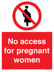 PV7655: No access for pregnant women