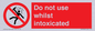 PV7656: Do not use whilst intoxicated