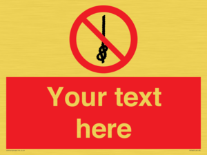 PV7662: Custom prohibition Do not tie knots in rope