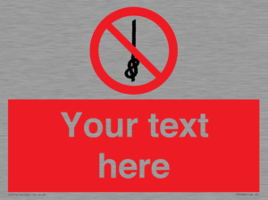 PV7662: Custom prohibition Do not tie knots in rope