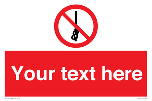 PV7662: Custom prohibition Do not tie knots in rope