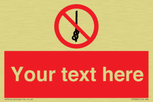 PV7662: Custom prohibition Do not tie knots in rope