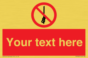 PV7662: Custom prohibition Do not tie knots in rope