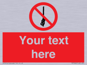 PV7662: Custom prohibition Do not tie knots in rope