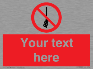 PV7662: Custom prohibition Do not tie knots in rope