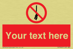 PV7662: Custom prohibition Do not tie knots in rope