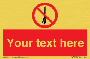 PV7662: Custom prohibition Do not tie knots in rope