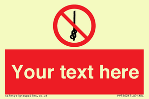 PV7662: Custom prohibition Do not tie knots in rope