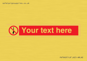 PV7662: Custom prohibition Do not tie knots in rope