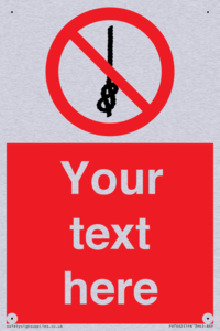 PV7662: Custom prohibition Do not tie knots in rope