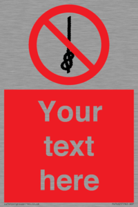 PV7662: Custom prohibition Do not tie knots in rope