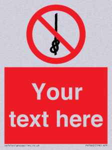 PV7662: Custom prohibition Do not tie knots in rope