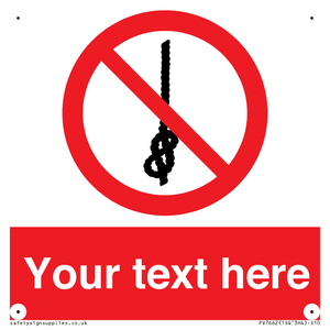 PV7662: Custom prohibition Do not tie knots in rope