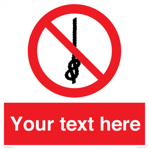 PV7662: Custom prohibition Do not tie knots in rope