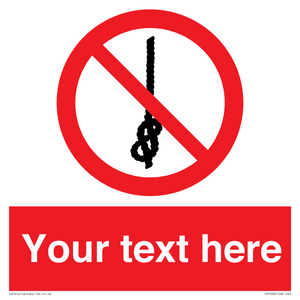 PV7662: Custom prohibition Do not tie knots in rope