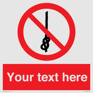 PV7662: Custom prohibition Do not tie knots in rope