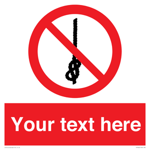 PV7662: Custom prohibition Do not tie knots in rope