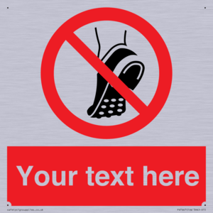 PV7667: Custom prohibition Do not wear metal studded footwear