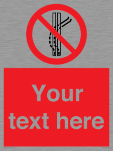 PV7668: Custom prohibition Do not leave the tow track