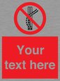 PV7668: Custom prohibition Do not leave the tow track