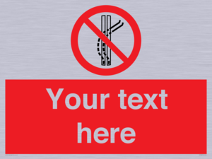 PV7668: Custom prohibition Do not leave the tow track