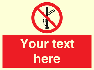 PV7668: Custom prohibition Do not leave the tow track