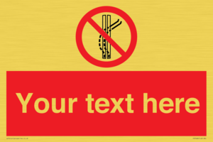 PV7668: Custom prohibition Do not leave the tow track