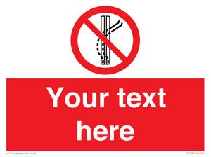 PV7668: Custom prohibition Do not leave the tow track
